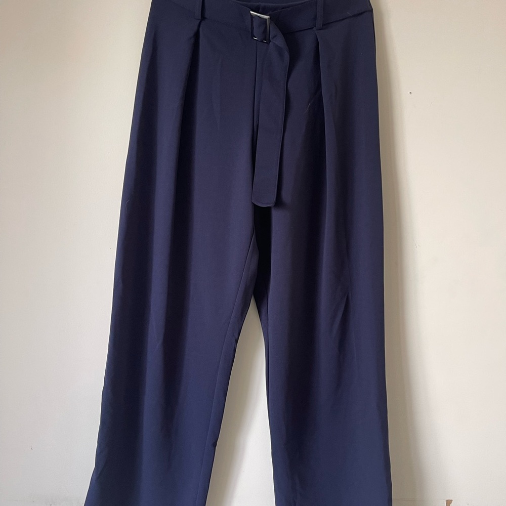 H&M Women's Dark Blue Trousers